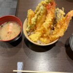 天ぷら丼と味噌汁